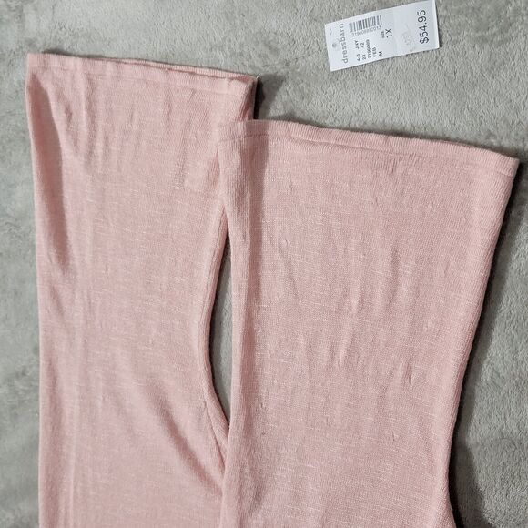 Dressbarn Womens Open Front  Linen Blend Cardigans Pink M Sz 1 X - Picture 9 of 9